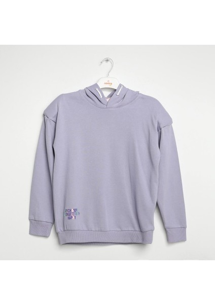 Kız Çocuk Kapşonlu Sweatshirt 6-16 Yaş - 422300