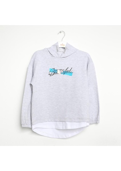 Kız Çocuk Kapşonlu Sweatshirt 1-5 Yaş - 422312