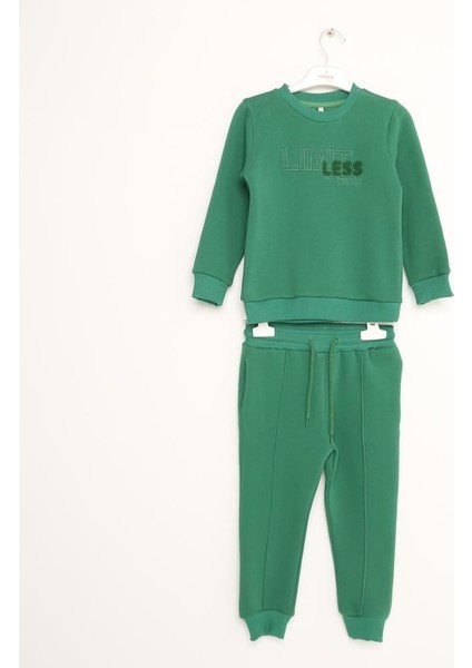 Erkek Çocuk Nakışlı Basic Eşofman Takım 1-5 Yaş