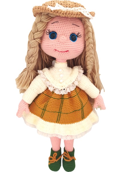 El Yapımı Hasır Şapkalı Big British Bebek