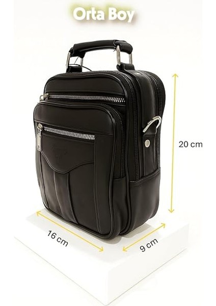 Kasalı Bölmeli Deri Erkek Çantası indirimleri