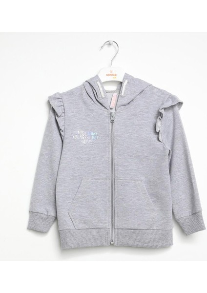 Kız Çocuk Kapşonlu Sweatshirt 1-5 Yaş - 422308