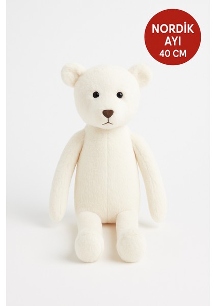 Nordik Ayı 40 cm Ekru– Yumuşak Peluş Oyuncak | Sarılabilir Hediye Bebek & Çocuk Peluş Ayıcık fiyatları