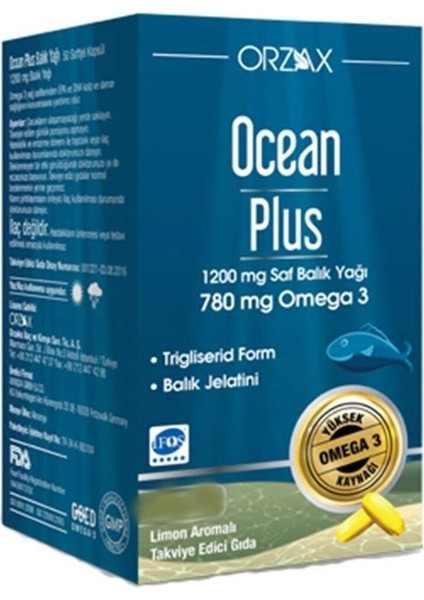 Plus 1200 Mg Balık Yağı 30 Kapsül