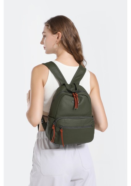 Barcelona Orta Boy Çok Cepli Yumuşak Tasarım Spor ve Günlük Kadın Sırt Çantası Bordo fırsatları