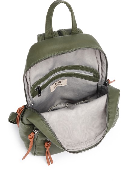 Barcelona Orta Boy Çok Cepli Yumuşak Tasarım Spor ve Günlük Kadın Sırt Çantası Bordo indirimleri