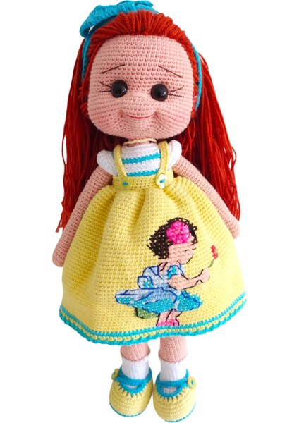 El Yapımı Çiçek Kız Işlemeli Bebek