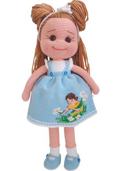 El Yapımı Papatya Kız Işlemeli Bebek