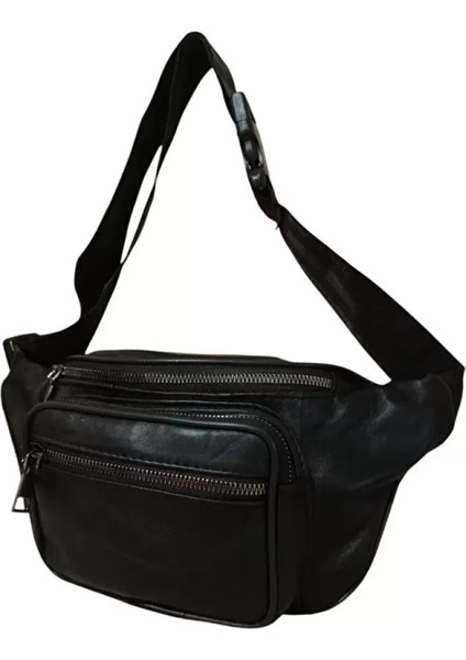 Bölmeli Deri Bel Çantası fırsatları