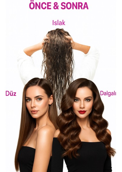 Güçlü 2200W Hava Üflemeli Fön Tarağı ile Saçınızı Şekillendirin fiyatları