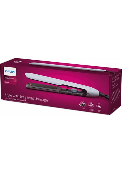 Profesyonel 5000 Serisi Saç Düzleştirici, Parlak ve Ipeksi Sonuçlar