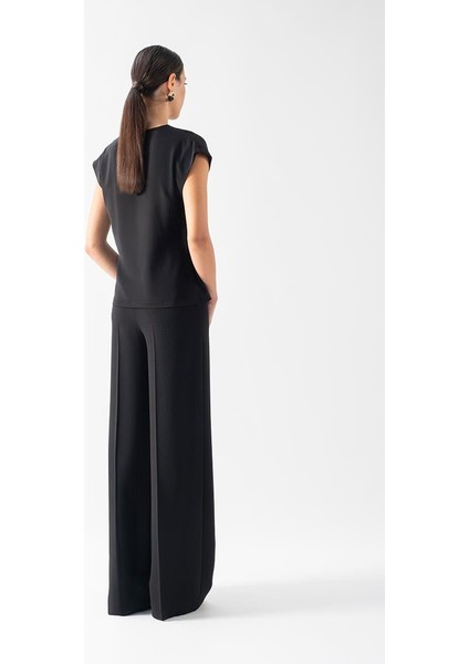 Torrance Kruvaze Kolsuz Bluz Siyah modelleri