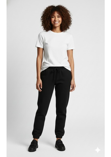 Paça Lastikli Eşofman Altı Kalın Kışlık Içi Polarlı (Orijinal Kalıp)