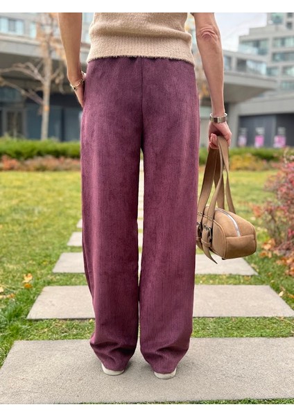 Fitilli Kadife Palazzo Pantolon indirimleri