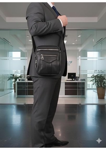 Kasalı Bölmeli Deri Erkek Çantası fiyatları