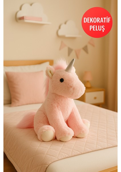 41 cm Pembe Melek At Peluş – Yumuşak Oyuncak, Çocuk Odası Dekor, Hediye Unicorn Peluş fiyatları