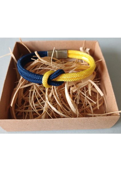 Renklerine Sadık Olanlara"taraftar Bilekliği" (Sarı Lacivert)