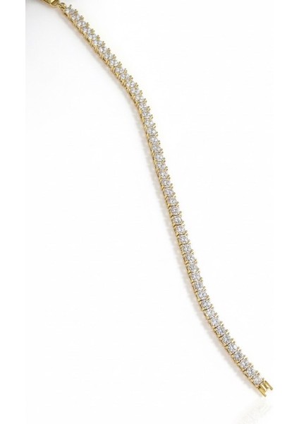 Özel Seri Dönmeyen Döküm Su Yolu Bileklik - Altın Kaplama