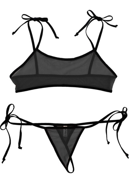 Fantazi Iç Giyim Siyah Fantezi Sütyen Külot Takımı