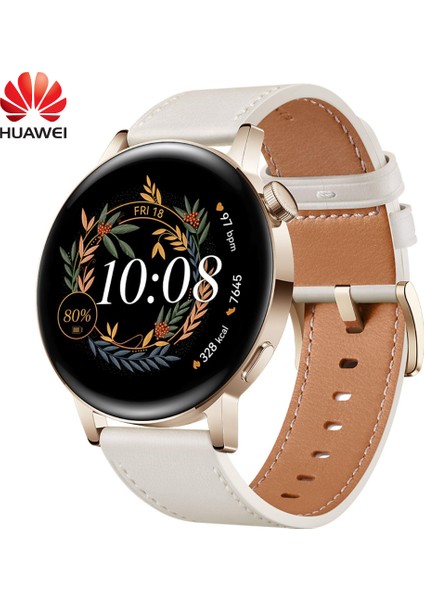 Watch Gt 3 42MM Elegant Edition Akıllı Saat+Huawei Band 10 Pembe Hediye