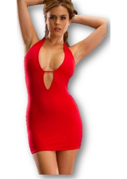 BR031023 Esnek Fantazi Mini Elbise