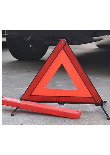 Üçgen Reflektör Metal Ayaklı Katlanabilir Kutulu Uyarı Ikaz Reflektörü modelleri