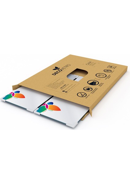 Cam Kahve Sofra Sunum Tablası 2'li Set Yılbaşı Gnome Cüce Desenli 30 x 15 cm indirimleri