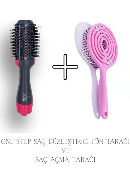 Pratik Saç Düzleştirici ve Fön, Tarak Seti, Saç Açma ve Şekillendirme Araçları