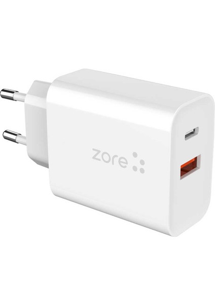 ​​tekno Grup Zore Xmac Serisi X4 22W Seyahat Şarj Başlığı - Beyaz