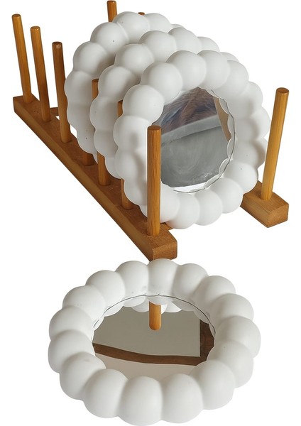 4 Adet Aynalı Sunumluk