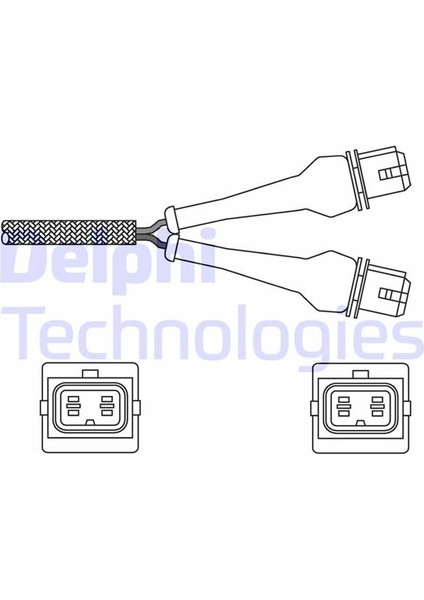 Delphı ES20244-12B1 Oksijen Sensörü Peugeot P106 91>96 P306 94>01 Cıtroen Ax-Zxxantıa 91-01 1.1 Tu1 1.4 Tu3 1.6 Tu5 1628.3W-1628.V4-9621118080-1628.34