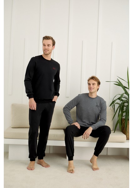 Erkek Uzun Kollu Eşofman Takımı