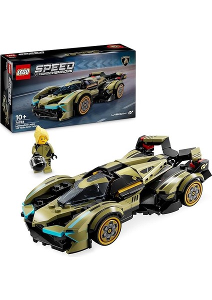 Speed Champions Lamborghini Lambo V12 Vision Gt Süper Araba 76923 – 10 Yaş ve Üzeri Araç Tutkunları Iç... + 2 LEGO