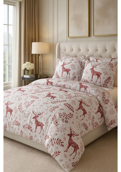 Uykulife Noel Desen Çift Kişilik Nevresim Takımı