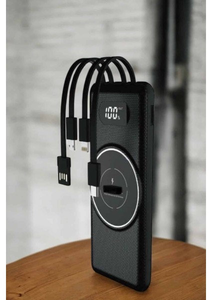 Hızlı Şarj Dijital Göstergeli Powerbankli Çoklu Şarj Özelliği