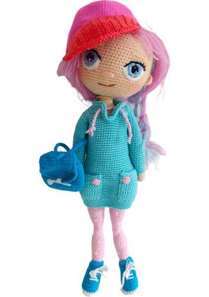 El Yapımı Şapkalı Fashion Bebek