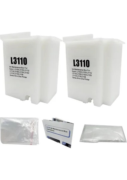 Epson 103 L3210 Yazıcı Süngerli Atık Mürekkep Tankı Atık Kutusu Waste Ink Pad 2 Adet