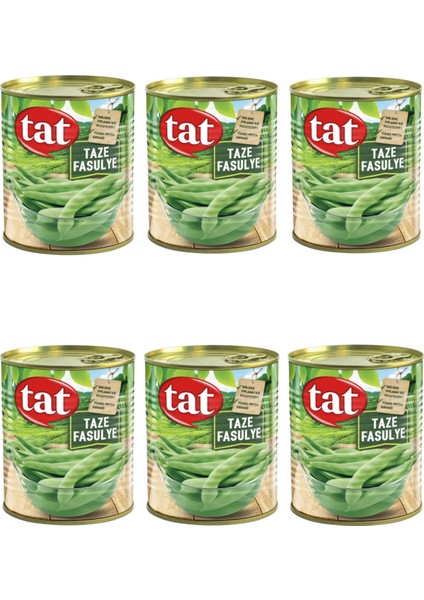 Taze Fasulye Konservesi 800 G –6'lı Ekonomik Paket