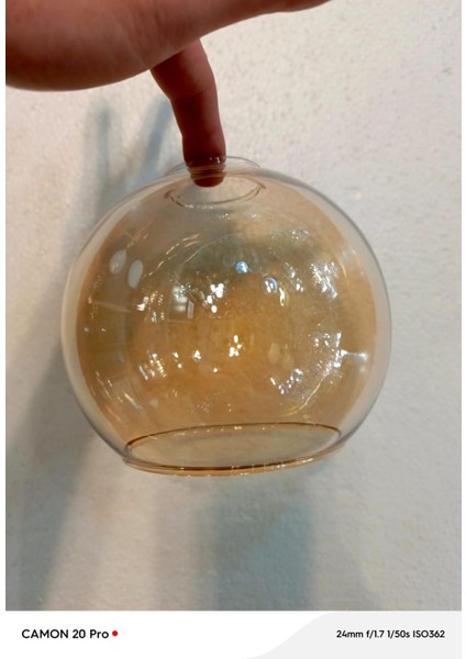 Bal Rengi Büyük Top Fanus Avize Camı ( BOY 14CM-ÇAPI 14 CM) fiyatları