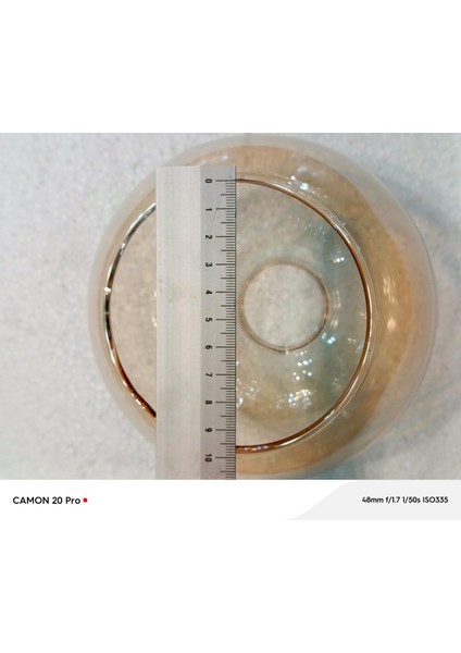 Bal Rengi Büyük Top Fanus Avize Camı ( BOY 14CM-ÇAPI 14 CM)