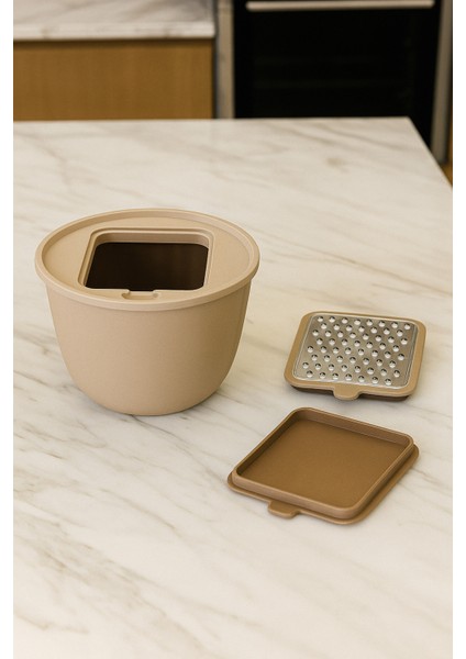 4 Parça Rendeli Karıştırma ve Saklama Kabı 2,5 Litre fırsatları