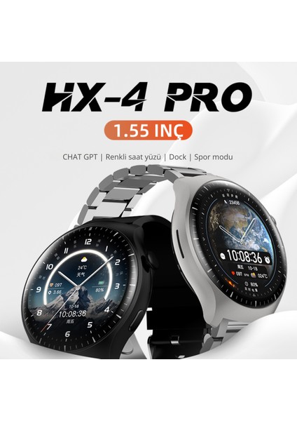 Technosay Watch Hx-4 Pro Akıllı Saat Iphone ve Android Tüm Telefonlara Uyumlu fiyatları