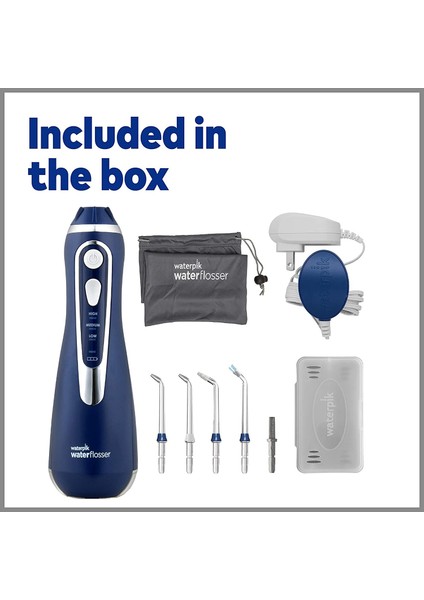Şarj Edilebilir Tayzikli Su Diş Temizleyici Lacivert Teşhir Ürünü