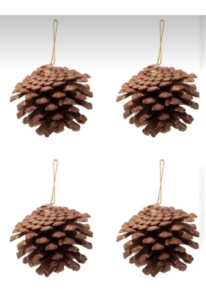 4’lü Kozalak Yılbaşı Ağaç Süsü fiyatları