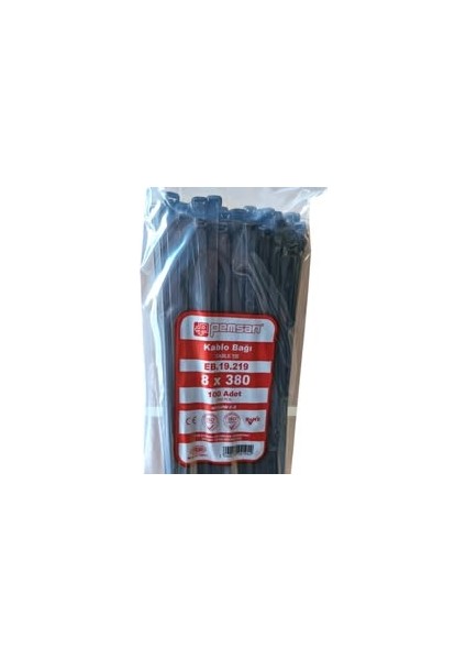Yüksek Kalite 8X380 mm Plastik Kablo Bağı! fırsatları