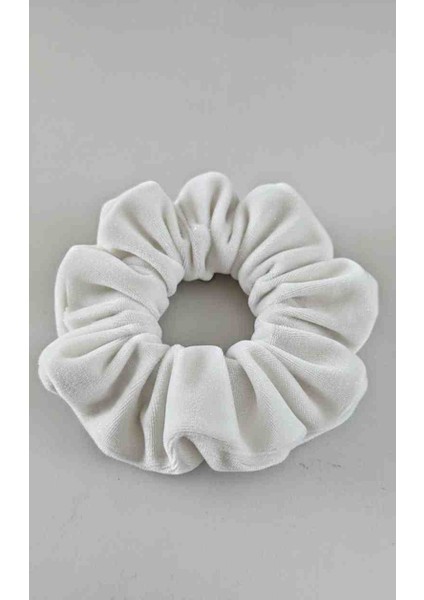 Kendinden Simli Kadife Scrunchie – Yumuşak ve Işıltılı Saç Tokası Lastikli Toka| Şık & Rahat Kullanım