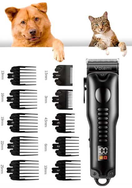 Evcil Hayvan Tüy Kesim Seti, Tıraş Makinesi, Temiz ve Pratik Kullanım
