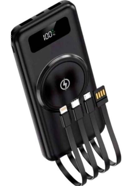 Kablosuz Çoklu Şarj Girişli 10.000 Mah Kablolu Powerbank Taşınabilir fiyatları