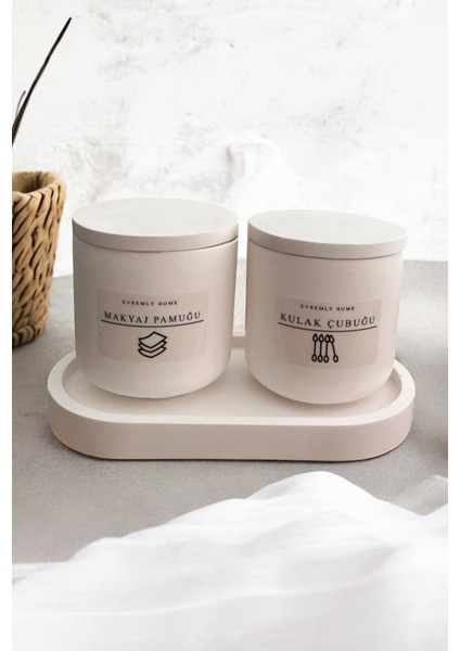 Makyaj Pamuğu - Kulak Çubuğu Banyo Düzenleyici Set