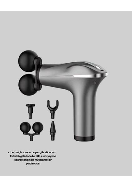 Çok Fonksiyonlu 4 Başlıklı Şarjlı Masaj Aleti Kas Ağrısı Rahatlatıcı modelleri